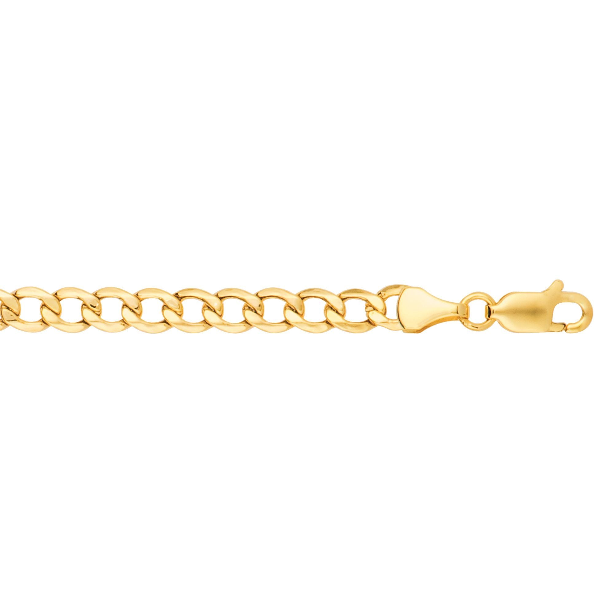 14k Minimalist Yellow Gold Lite Curb Men's Chain