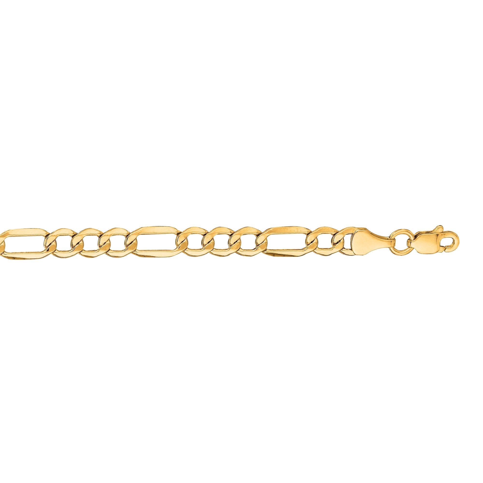 14k Minimalist Lite Figaro Chain with Lobster Clasp