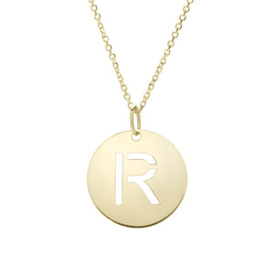 Beautiful Finished Personalized Initial Alphabet Necklace - wingroupjewelry