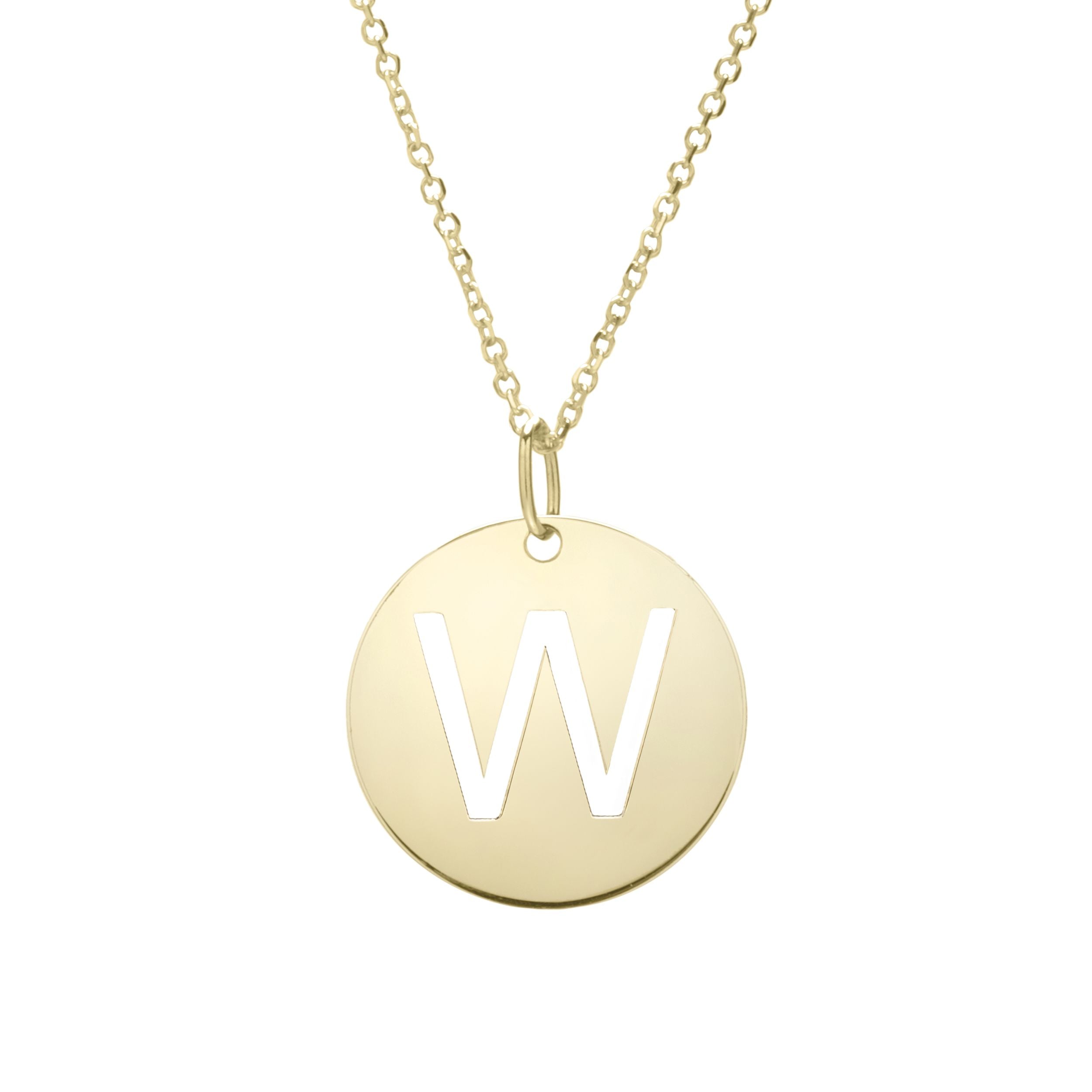 Beautiful Finished Personalized Initial Alphabet Necklace - wingroupjewelry